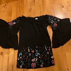 Floral off the shoulder blouse